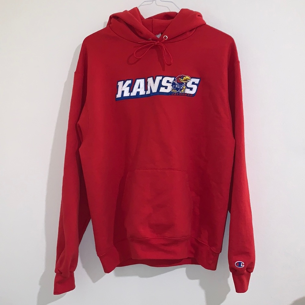Kansas Jayhawks Red Champion Hoodie